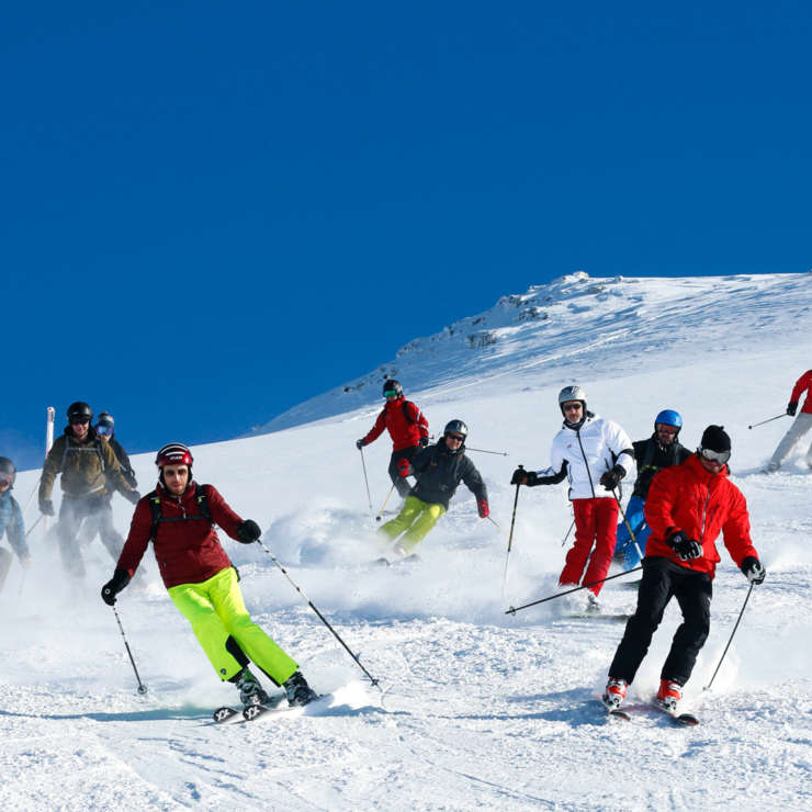 Arosa skiers